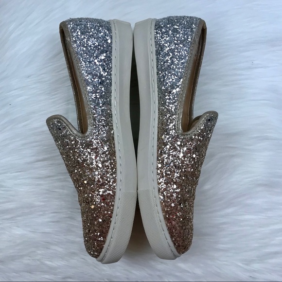 Betsey Johnson Eve Gold Glitter Sneaker Size 9 EUC - Picture 4 of 8